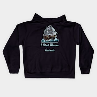 I Steal Marine Animals Kids Hoodie